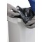 Durable 1800496010 Poubelle Durabin 60 litres, alimentaire, avec poignees, blanc