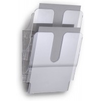 Durable 1709008400 Jeu de distributeurs de brochures FlexiPlus 2 A4, 1 jeu, transparent