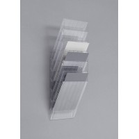 Durable Flexiboxx Presentoir mural 6 A4 Portrait Transparent