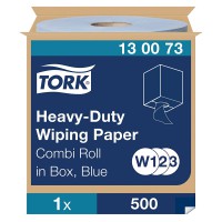 Tork 130073 Papier d'essuyage multi-usages Premium, compatible avec les systemes W1 et W2 / 2 plis - 170m x 25,8cm - 1 bobine - 
