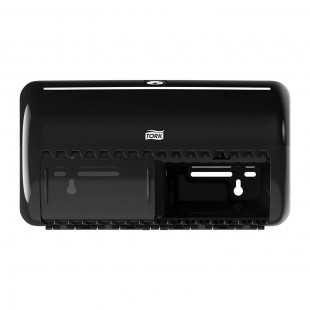 Tork 557008 Distributeur pour papier toilette conventionnel / traditionnel - Design Elevation - T4 - Noir