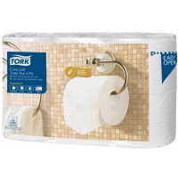 Tork 110405 Rouleau de papier toilette classique extra doux, paquet de 6