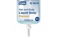 TORK 420601 Savon liquide corps et cheveux S1, 1 litre