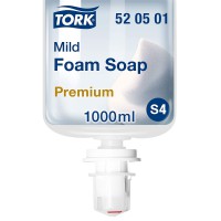 Tork Savon moussant doux - 520501 - Savon universel doux pour la peau pour distributeurs S4 - Qualite Premium parfum frais 1 x 1