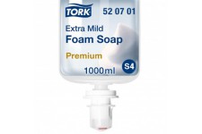 Tork Savon mousse extra doux - 520701 - Savon tout usage hypoallergenique pour distributeurs S4 - Qualite Premium sans parfum 1 