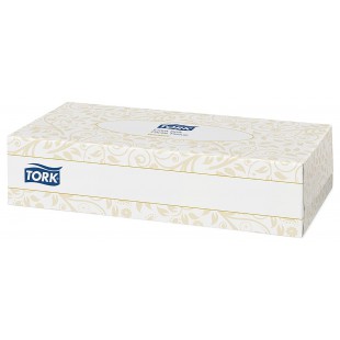 TORK 140280 Mouchoirs Rectangle Extra Doux, Blanc, Systeme F1 - 30 Boites de 100