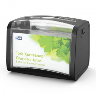 Tork 272611 Distributeur pour Serviettes en Papier Xpressnap / Portable N4 - Design Signature - Noir