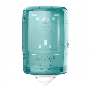 Tork Reflex Feuille Simple Mini Distributeur Turquoise Devidage Central