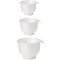 GASTROMAX 7078110 Ensemble de 3 Bols a  Melanger, Polypropylene, Blanc