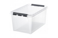 3476070 Clipbox Smart Store Classic, Boite de Rangement 45 L Volume, 60 x 40 x 31 cm, Transparente