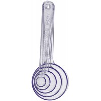 Gastromax 6404-90 Set de 5 Cuilleres a  Mesurer, Transparent