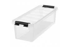 3455070 Smart Store Classic 4 clip Box, PP, transparent, 38x14x11 cms