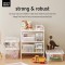 SmartStore 3.5L Petite boite Rangement Plastique avec 4 Compartiments et Couvercle - Transparente - Emboitables et Em