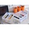 Boite a Outils - Deco 12 - Boite de Rangement en Plastique Transparente - avec Couvercle a Clips - avec Compartimen