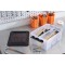 Boite a Outils - Deco 12 - Boite de Rangement en Plastique Transparente - avec Couvercle a Clips - avec Compartimen