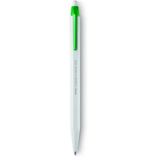 Lot de 10 : Caran d'Ache 0825.210 Stylo bille 825 ECO en resine et acier inoxydable Vert/blanc