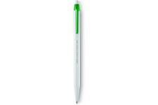 Lot de 10 : Caran d'Ache 0825.210 Stylo bille 825 ECO en resine et acier inoxydable Vert/blanc