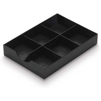 268-405.95 module de classement de bureau Polyl Noir - Modules de classement de bureau (1 tiroir(s), Polystyrol, Noir, 230 mm, 3
