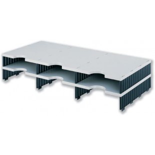 Modular Sorting Systeme Extension 6 Compartiments W723xD331xH153mm Gris et Noir Ref 268-1302.98