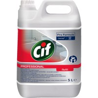 Cif Professional Nettoyant et detartrant pour salle de bain 2 en 1, convient egalement pour les surfaces chromees, le