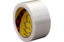 Scotch 7000095244 Ruban Adhesif de Renforcement et Cerclage 50 mm x 50 m Transparent