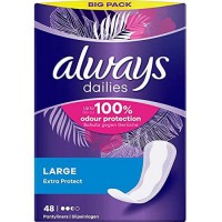 Always - Dailies Protege-Slips, Large - 48 Pieces
