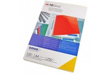 GBC HiGloss Pack de 100 Plats de Couverture Rouge