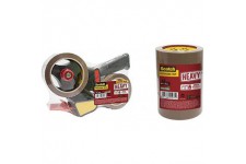 Scotch BP974 Heavy Devidoir de ruban d'emballage avec 2 rouleaux de ruban 50 mm x 66 m + BP979 HEAVY Pack de 3 Rubans 50 mm x 66