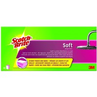 Scotch-Brite sons1 eponge de nettoyage Soft, rose/blanc, lot de 2 (2 x 1)