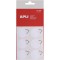 Apli Pochette de 12 attaches cadres adhesifs - Diametre 30 mm - Coloris : Blanc 38710 Assorties