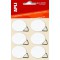Apli Pochette de 12 attaches cadres adhesifs - Diametre 30 mm - Coloris : Blanc 38710 Assorties