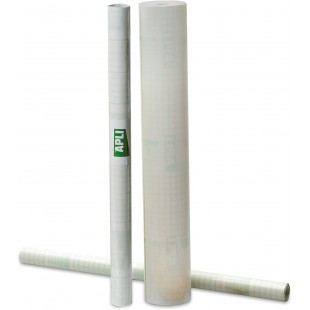Apli 00263 Couvre-livre adhesif repositionnable en rouleau 50 microns 0,50x3m - film transparent en PP