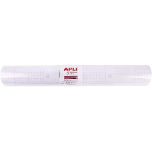 APLI 00264 - Couvre-livres adhesif repositionnable en rouleau - 20x0,50 m - Pour recouvrir facilement et rapidement.