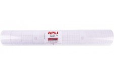 APLI 00264 - Couvre-livres adhesif repositionnable en rouleau - 20x0,50 m - Pour recouvrir facilement et rapidement.