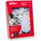 APLI Boite de 1000 etiquettes bijouterie a  fil 15x24 mm Blanc