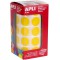 Apli kids 4859 Rouleau de 1770 gommettes en rouleau jaune diam 20