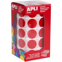 Apli Kids 4861 Rouleau de 1770 gommettes rouges diam 20