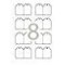 APLI Pochette de 80 etiquettes a  fil coins arrondis multi-usage 36 x 53 mm