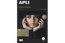 Apli 012239 50 Feuilles de Papier Photo Bright, 210 x 297mm