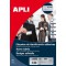 Apli 012252 20 Badge Textile Adhesif, 63,5 x 29,6mm, Blanc