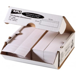 Apli 013567 Lot de 1000 Etiquettes 150 x 39 mm Planche