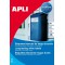 Apli 015085 Lot de 200 Etiquettes polyester laser/copieur 99,1 x 57 mm Blanc