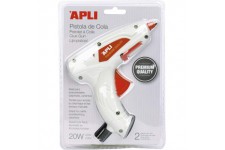 APLI 16668 - Pistolet a Colle 20 W qualite Premium avec 2 Batons de colle