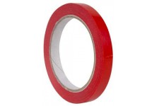 Ruban adhesif PVC 12mm x 66m, rouge, pour scelleuse de sacs