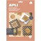 Apli 17376 - 10 Etiquettes adhesives kraft - 210 x 297 mm - Impression jet d'encre - marron