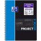 Oxford ProjectBook Cahier a  Spirales Format A4+ 200 Pages Petits Carreaux 5x5 mm Couverture Polypro Couleur Aleatoire