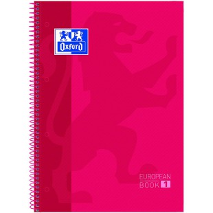 Oxford 100430198 Cahier micro perfore A4 80 feuilles 5 x 5 Rouge