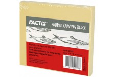 - Factis Rubber Carving Bloc, Plaque d'impression, Souple, reutilisable, ideal pour de Beaux projets Haute Pression, env. 9 x 7,