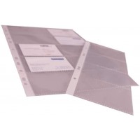 prooffice 10329258-000 Housse pour cartes de visite, DIN A4, en film plastique transparent