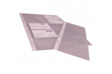 prooffice 10329258-000 Housse pour cartes de visite, DIN A4, en film plastique transparent